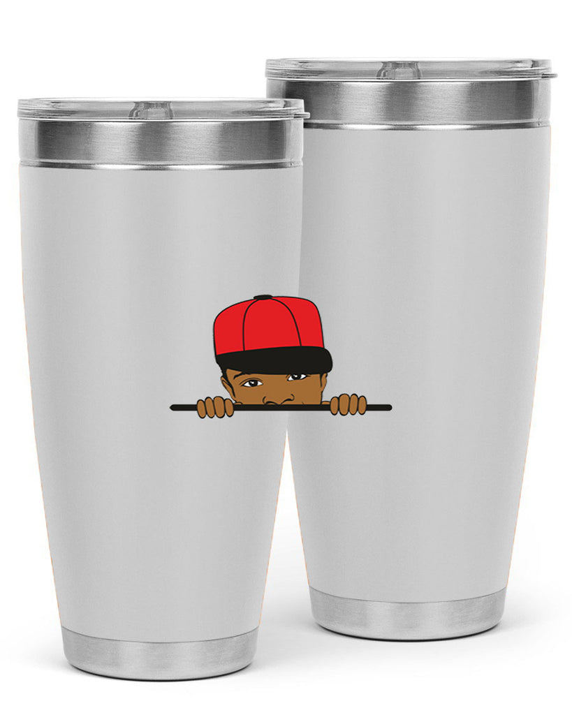 black boy 3#- black men - boys- tumbler
