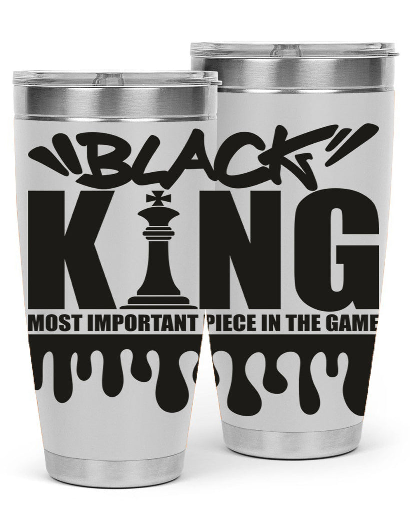 black king 214#- black words phrases- Cotton Tank