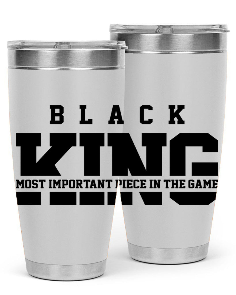 black king 233#- black words phrases- Cotton Tank
