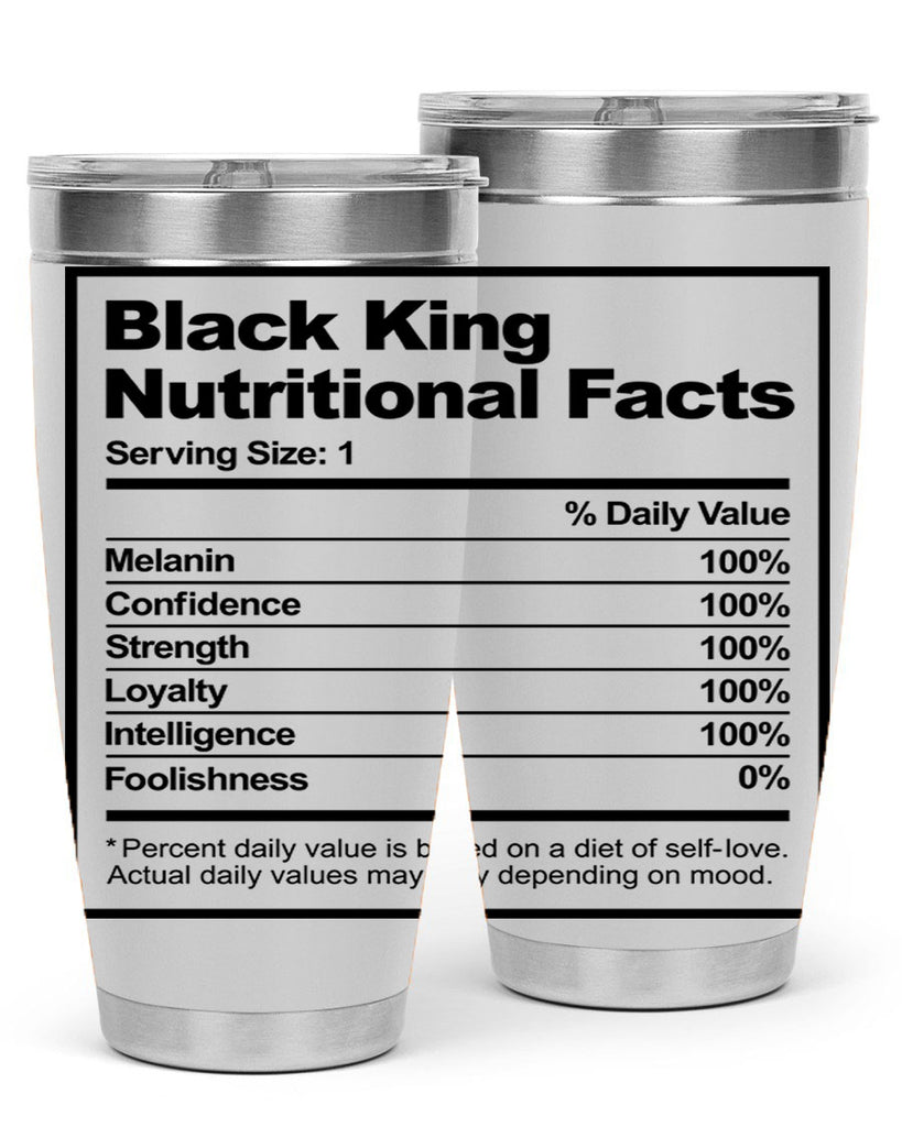 black king nutritional facts 231#- black words phrases- Cotton Tank