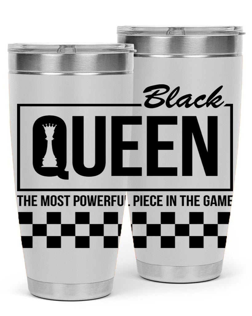 black queen chess checkered 221#- black words phrases- Cotton Tank