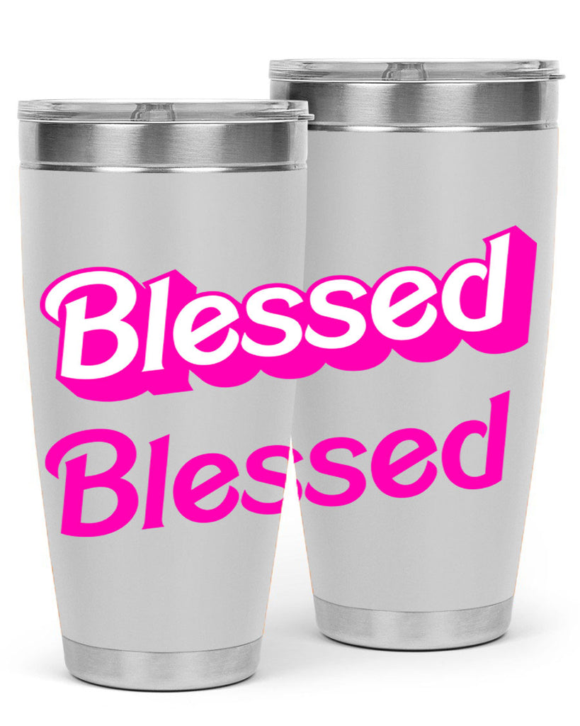 blessed barbie 193#- black words phrases- Cotton Tank