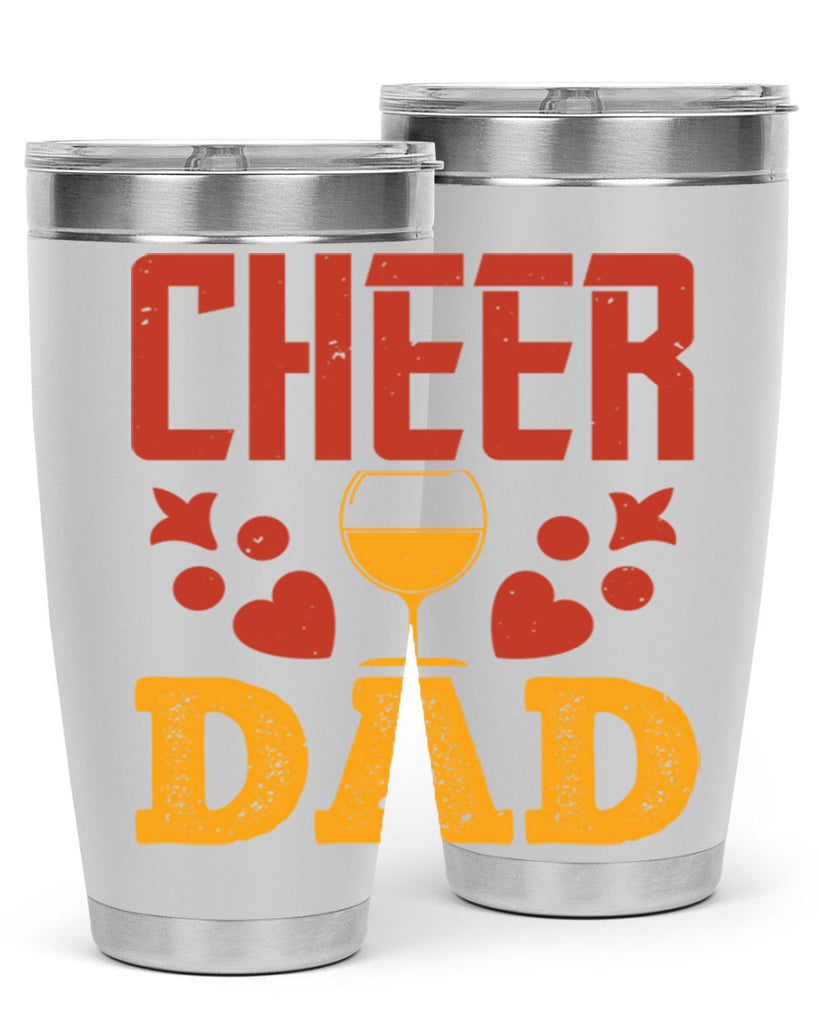 cheer dad 121#- fathers day- Tumbler