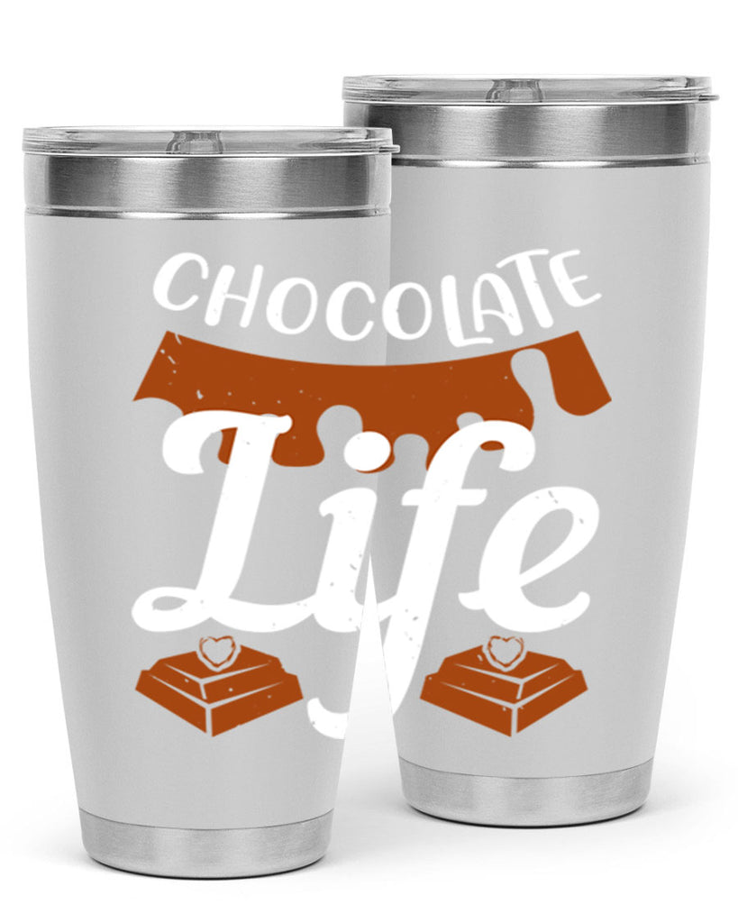 chocolate life 45#- chocolate- Tumbler
