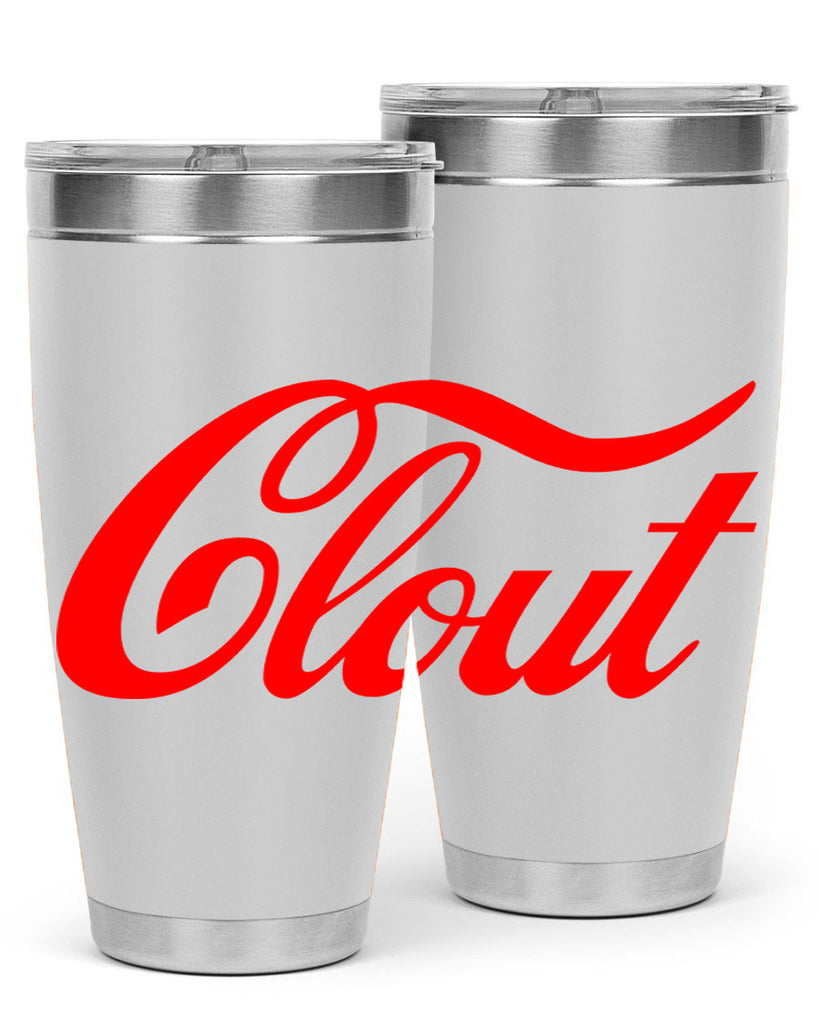clout 185#- black words phrases- Cotton Tank