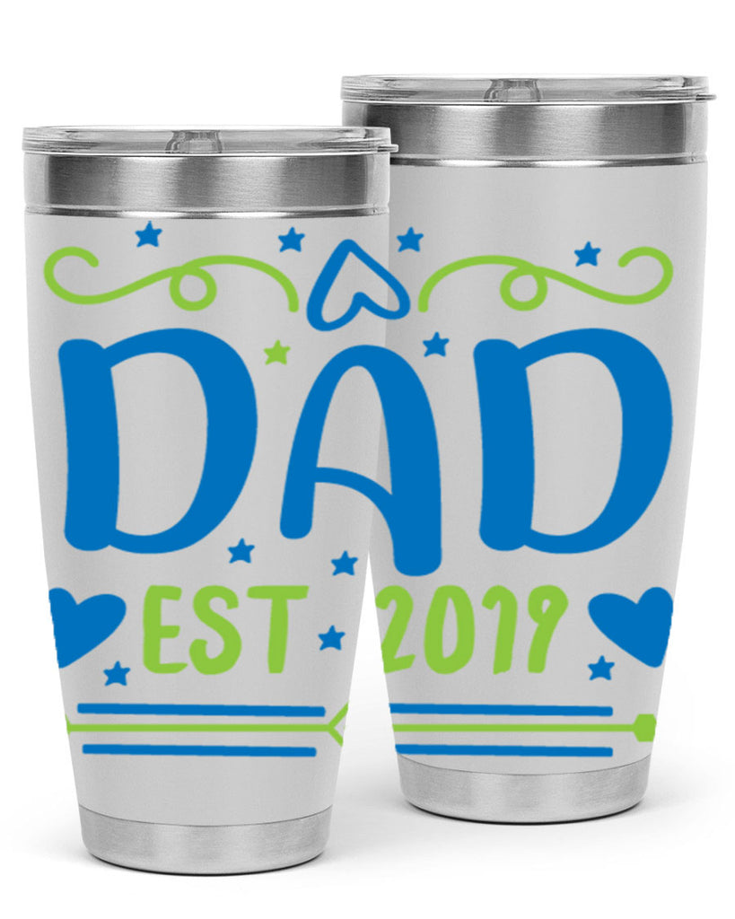 dad est 99#- fathers day- Tumbler