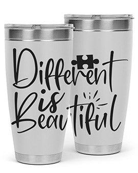 different is beautiful Style 12#- autism- Tumbler