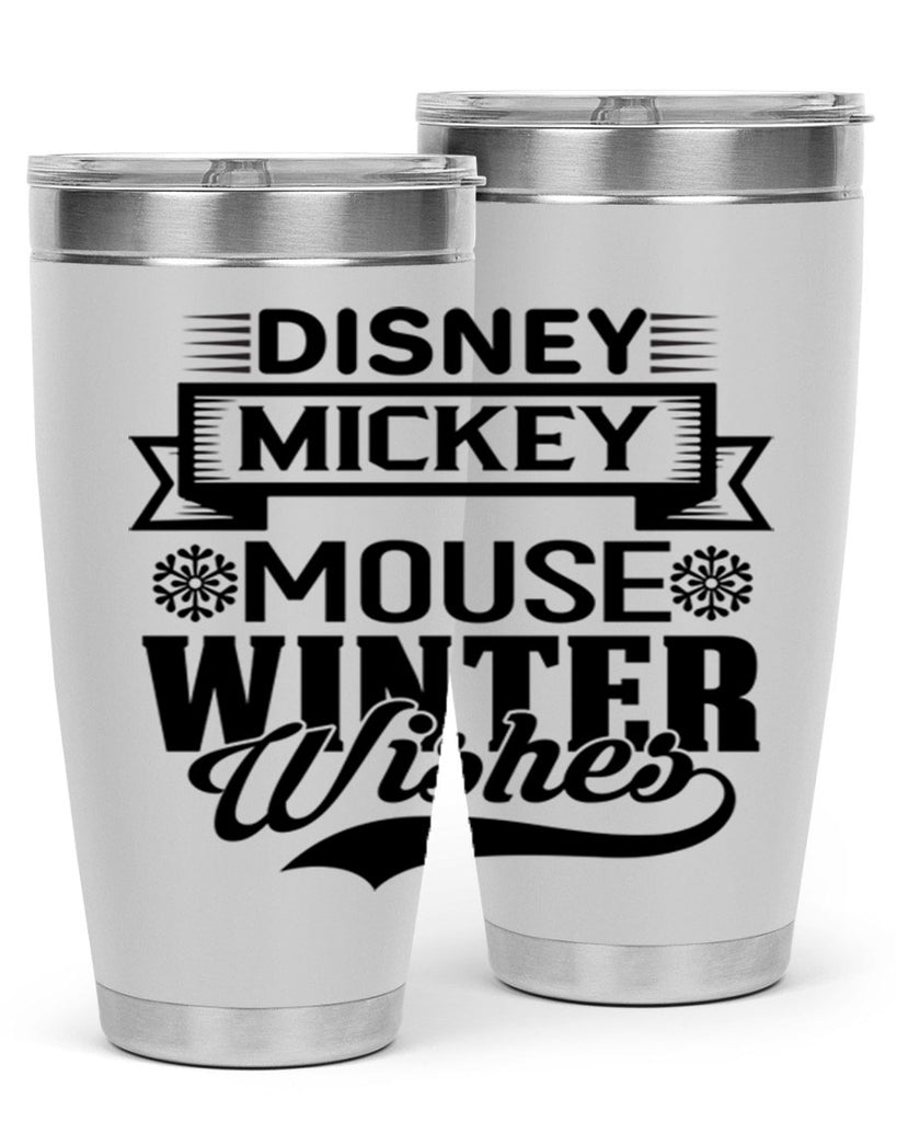 disney mickey mouse winter wishes 93#- winter- Tumbler