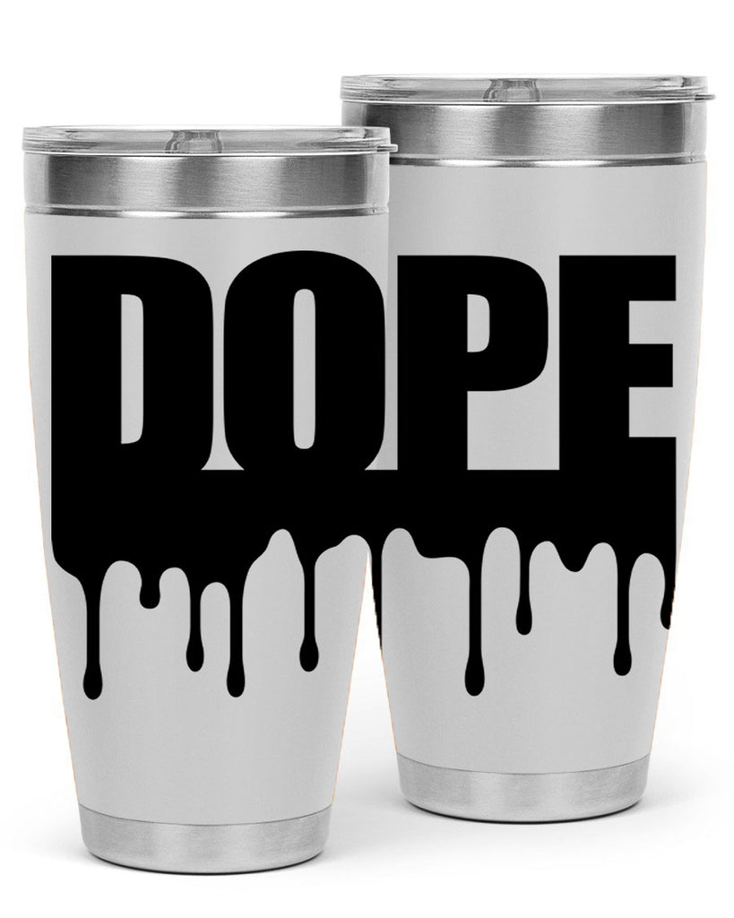 dope drip 166#- black words phrases- Cotton Tank