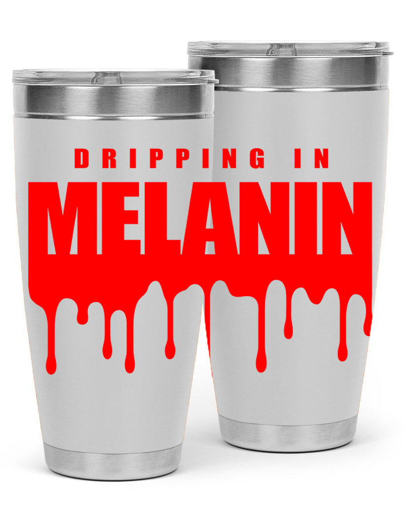 dripping in melanin 161#- black words phrases- Cotton Tank