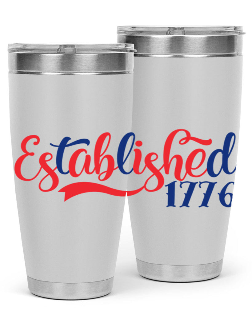 established Style 46#- Fourt Of July- Tumbler