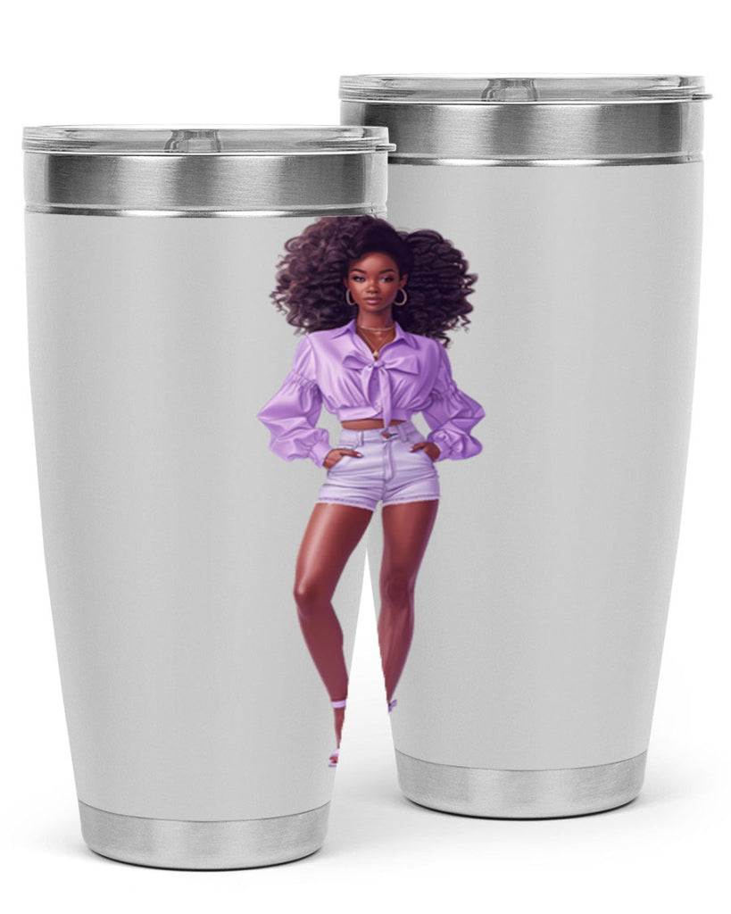 fashion girl in lavender 61#- fashion- Cotton Tank