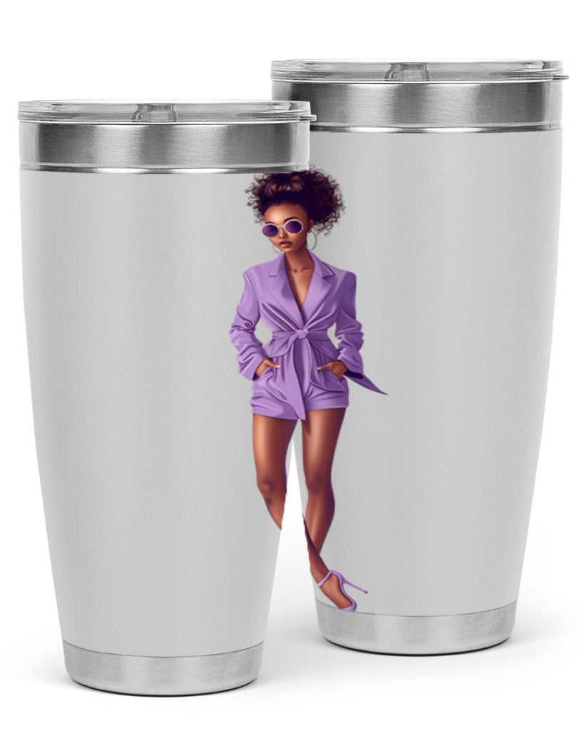 fashion girl in lavender 63#- fashion- Cotton Tank