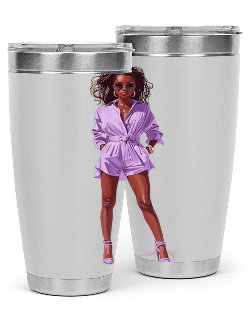 fashion girl in lavender 64#- fashion- Cotton Tank