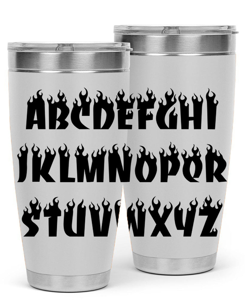 flame font 153#- black words phrases- Cotton Tank