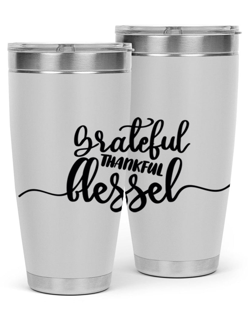 grateful thankful blessed 56#- thanksgiving- Tumbler