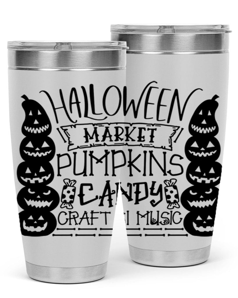 halloween market pumpkins candy 73#- halloween- Tumbler