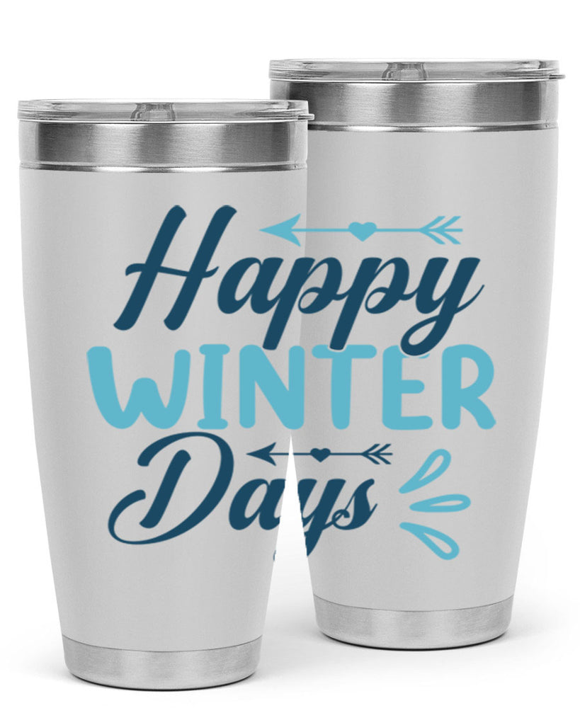 happy winter days 120#- winter- Tumbler