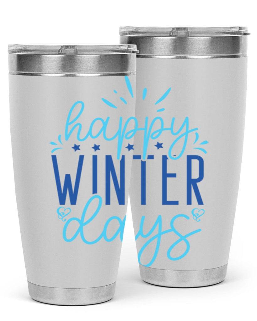 happy winter days 121#- winter- Tumbler