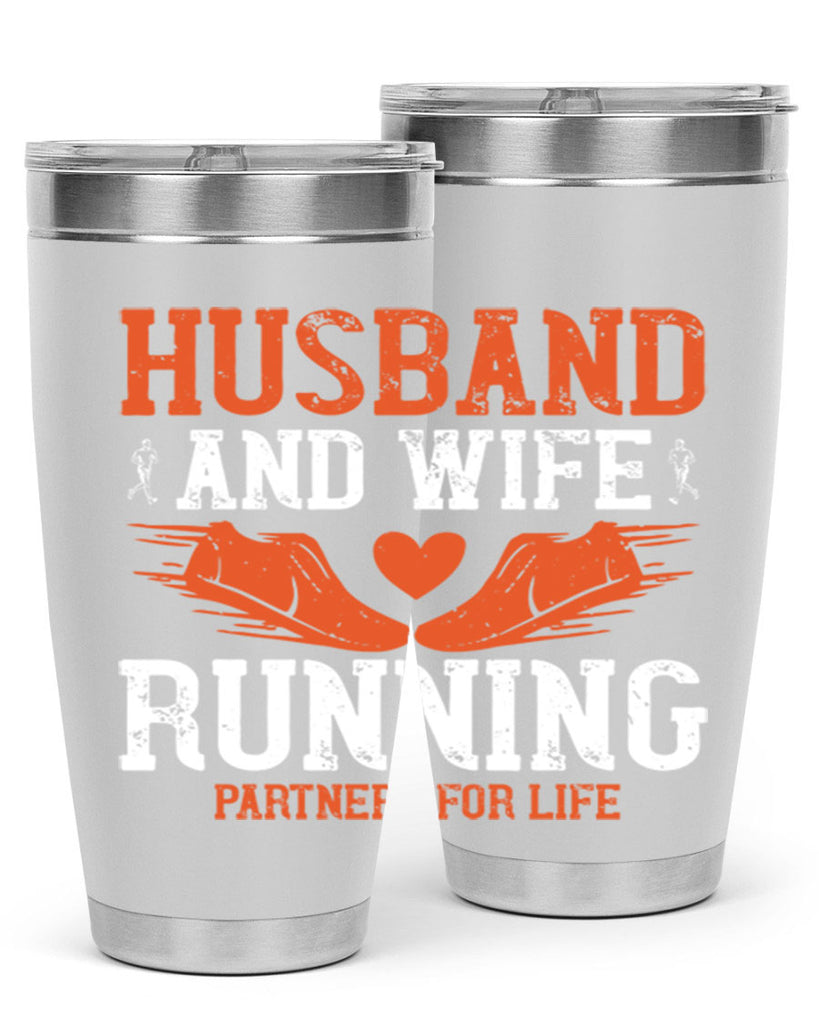 husband and wife running partners for life 41#- running- Tumbler