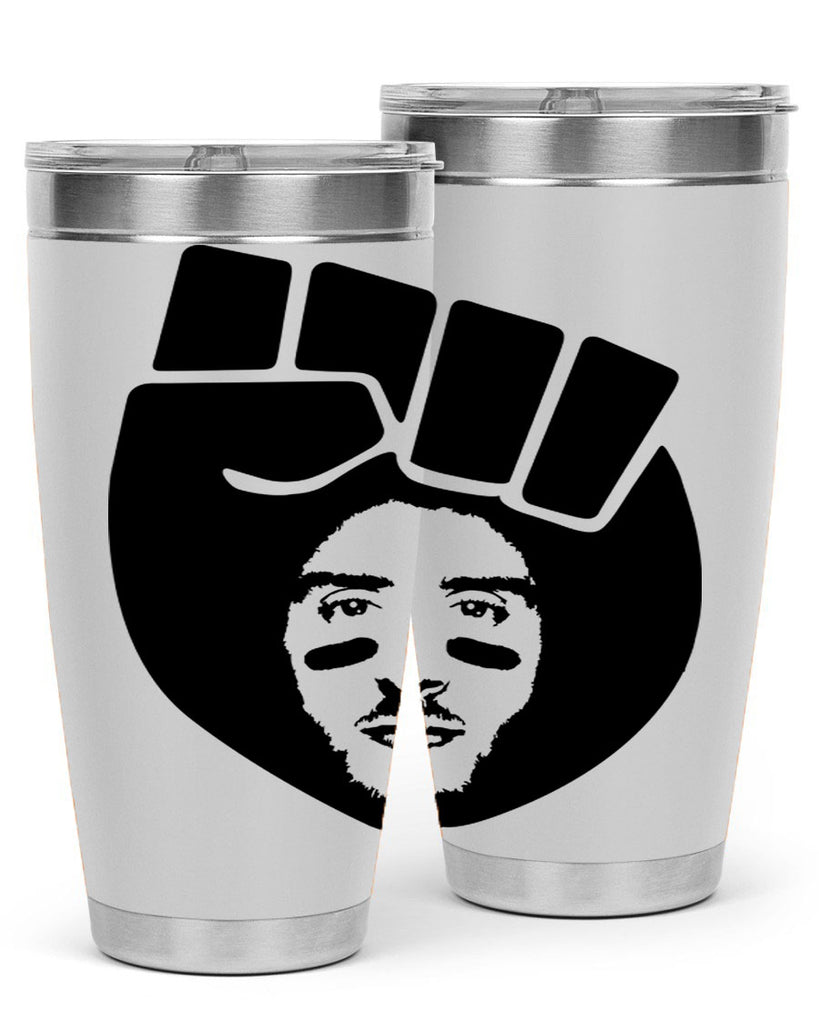 kaepernick fist hair 22#- black men - boys- tumbler