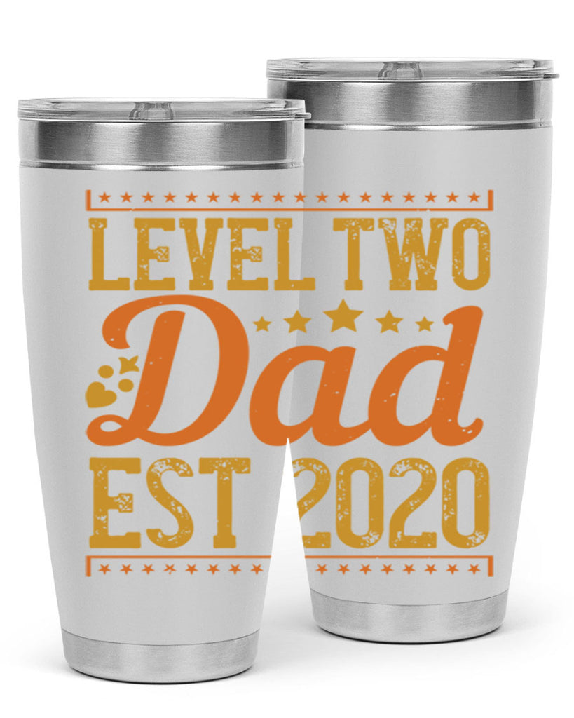 level dad est 189#- fathers day- Tumbler