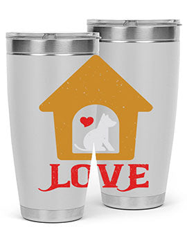 love Style 161#- dog- Tumbler