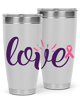 love Style 7#- breast cancer- Tumbler