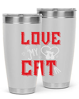 love my cat Style 67#- cat- Tumbler