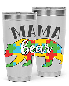 mama bear Style 32#- autism- Tumbler