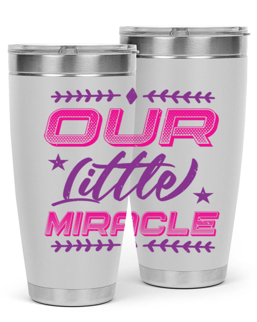 our little miracle Style 23#- baby shower- tumbler