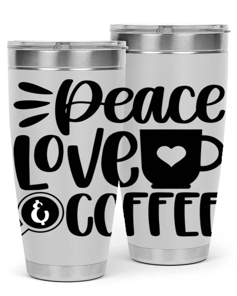 peace love coffee 49#- coffee- Tumbler