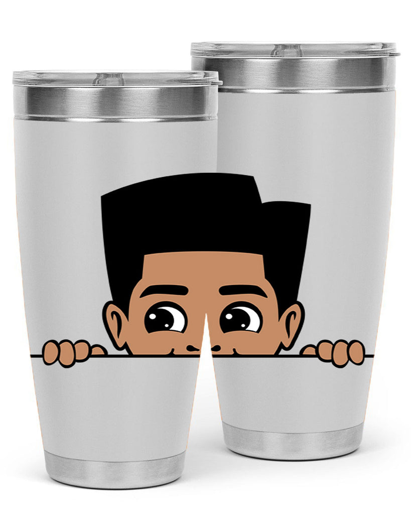 peekaboo boy 18#- black men - boys- tumbler