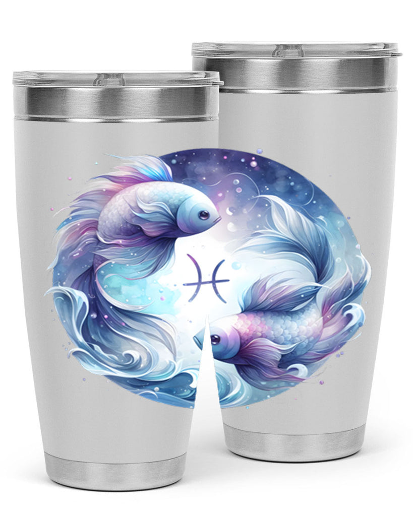 pisces 349#- zodiac- Tumbler