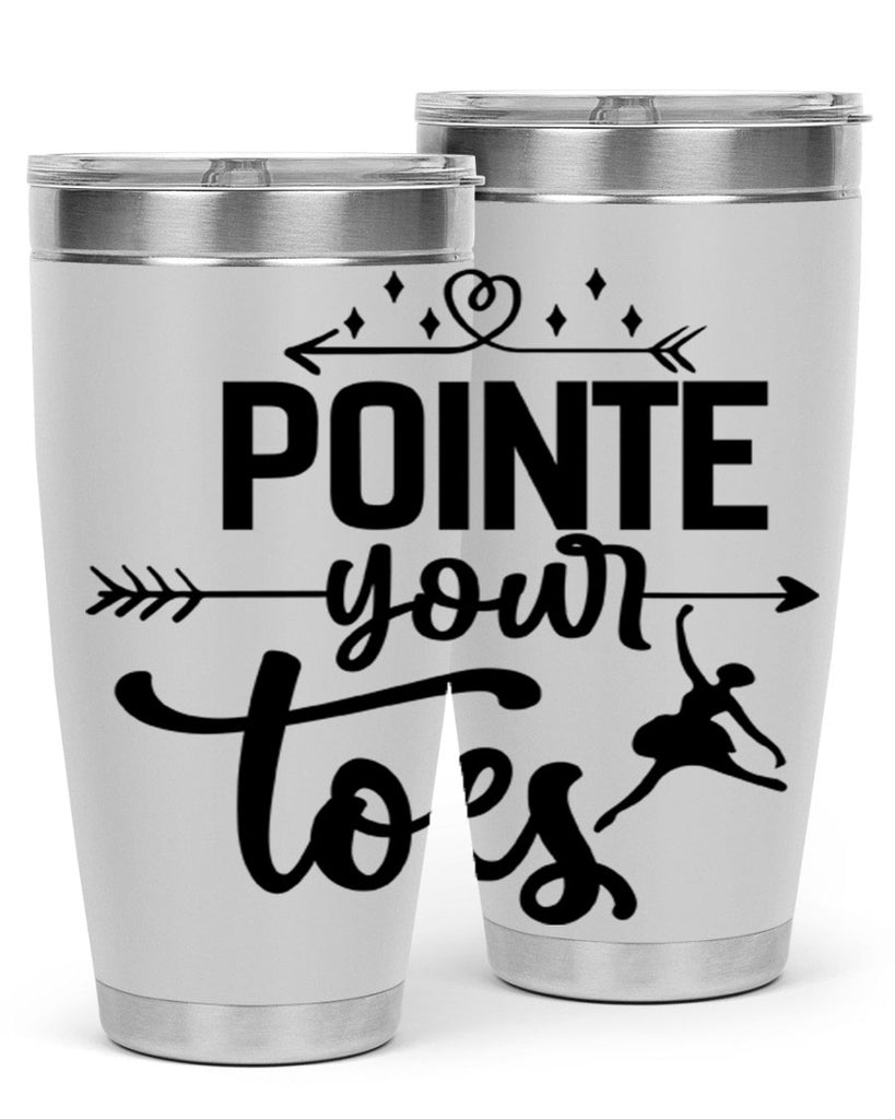 pointe your toes 72#- ballet- Tumbler