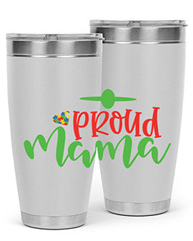 proud mama Style 38#- autism- Tumbler
