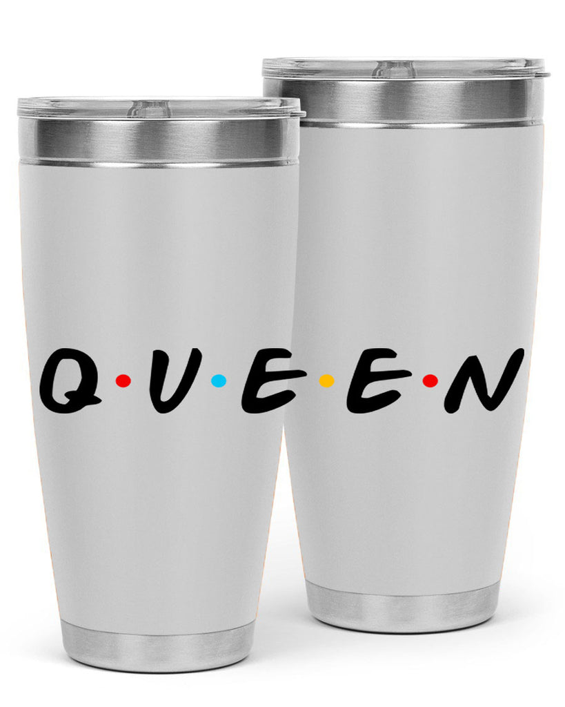 queen friends 49#- black words phrases- Cotton Tank