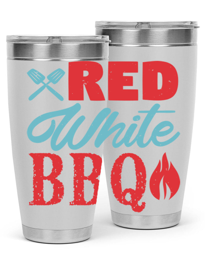 red white bbq 15#- bbq- Tumbler