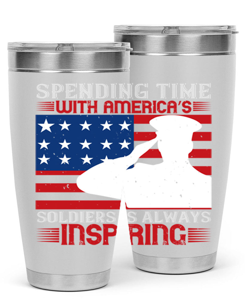 spending time with americas 90#- Veterns Day- Tumbler