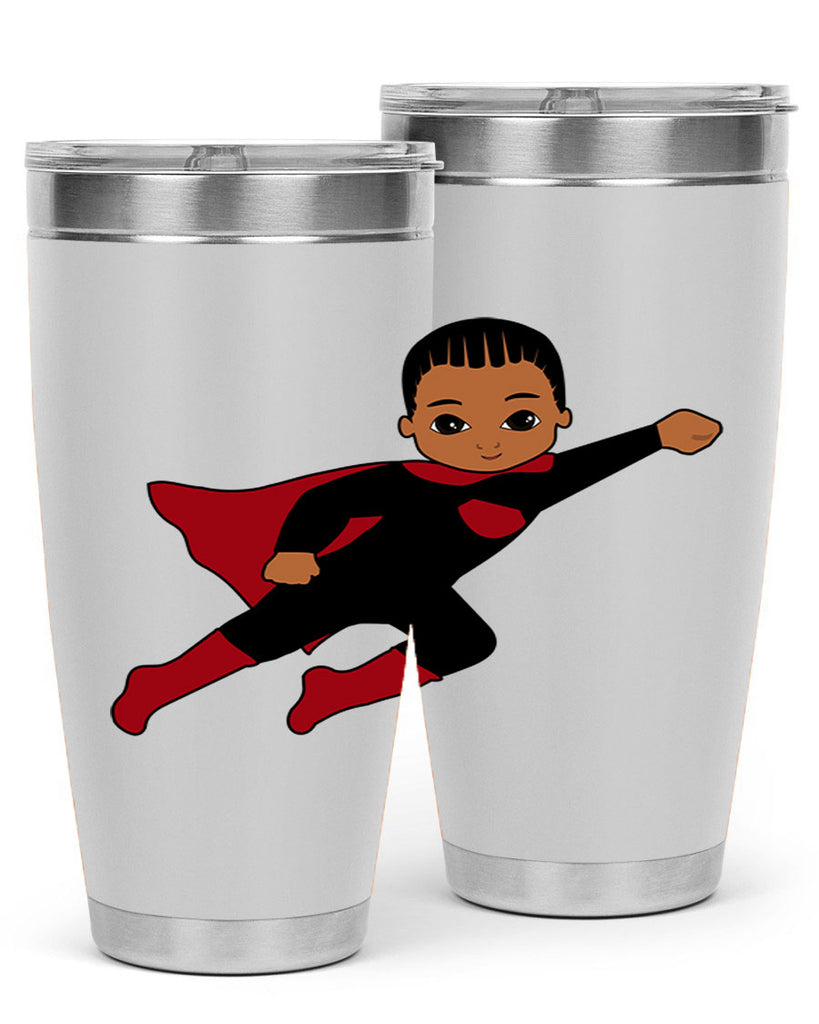 super kid 16#- black men - boys- tumbler
