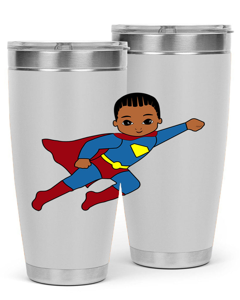 super kid 1#- black men - boys- tumbler