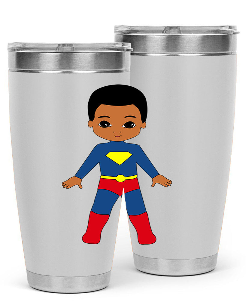 super kid 2#- black men - boys- tumbler