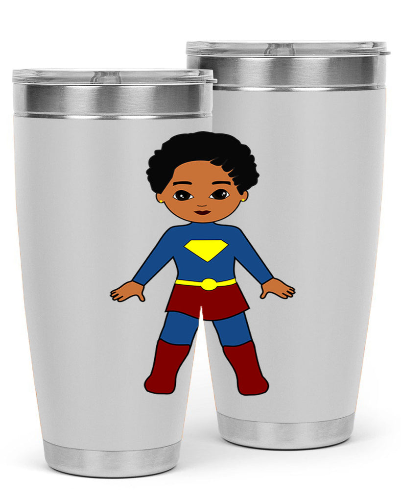 super kid 3#- black men - boys- tumbler