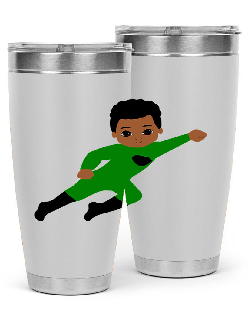 super kid 6#- black men - boys- tumbler