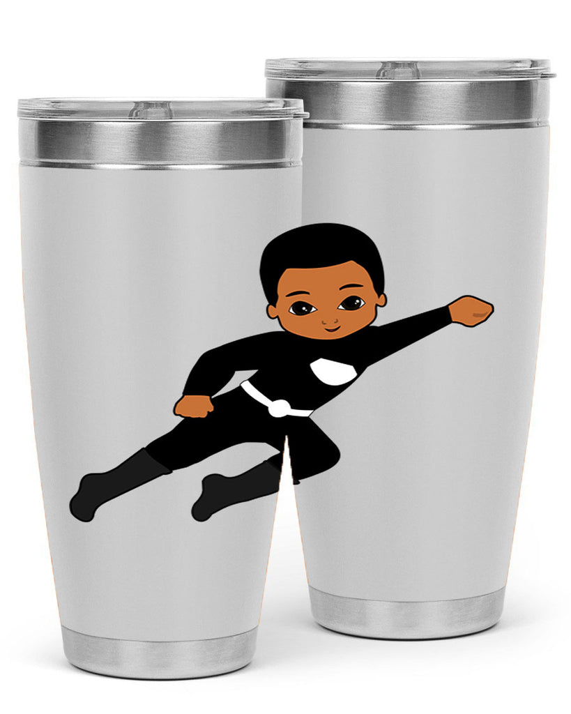 super kid 7#- black men - boys- tumbler