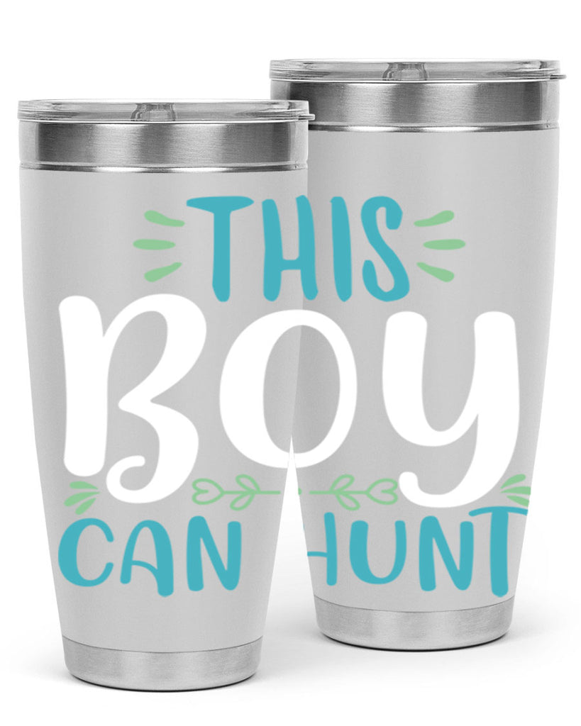 this boy can huntt 1#- easter- Tumbler