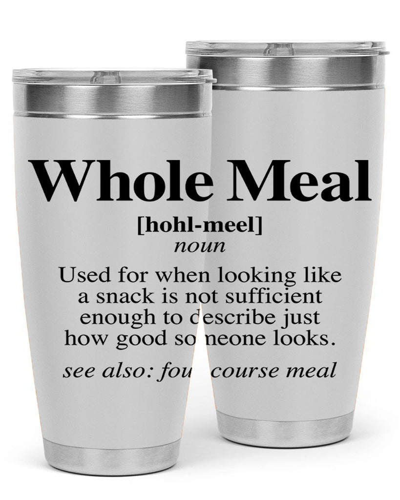 whole meal 10#- black words phrases- Cotton Tank