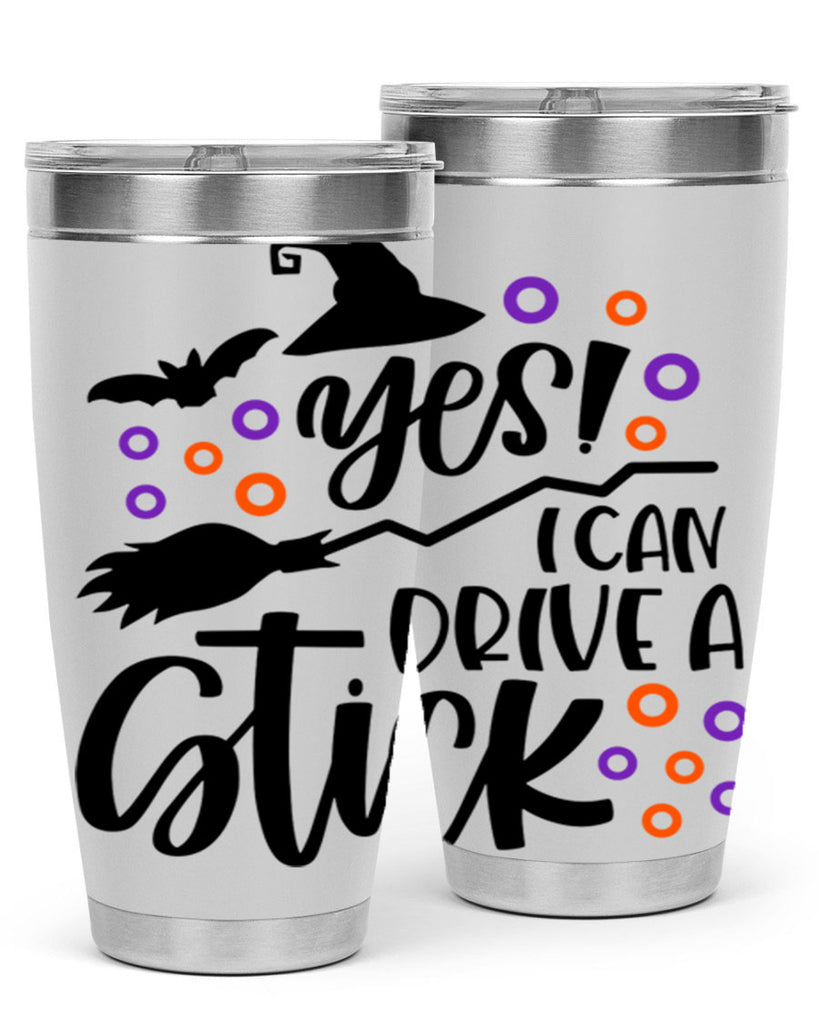 yes i can drive a stick 3#- halloween- Tumbler