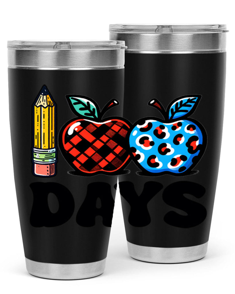 100th day of school Apple 38#- 100 days of school- Tumbler