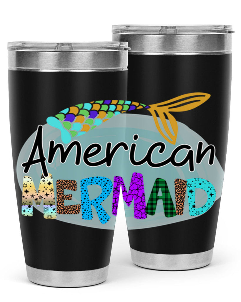 American Mermaid 14#- mermaid- Tumbler
